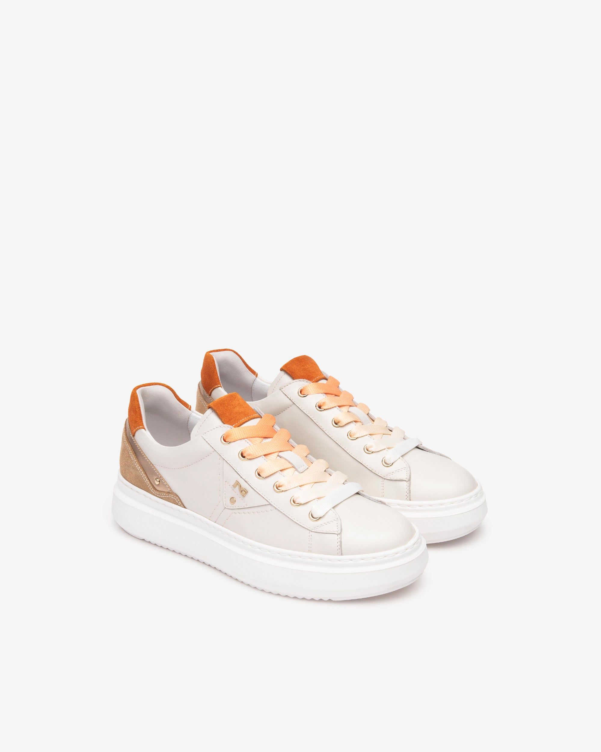 Baskets en cuir et daim pour femmes