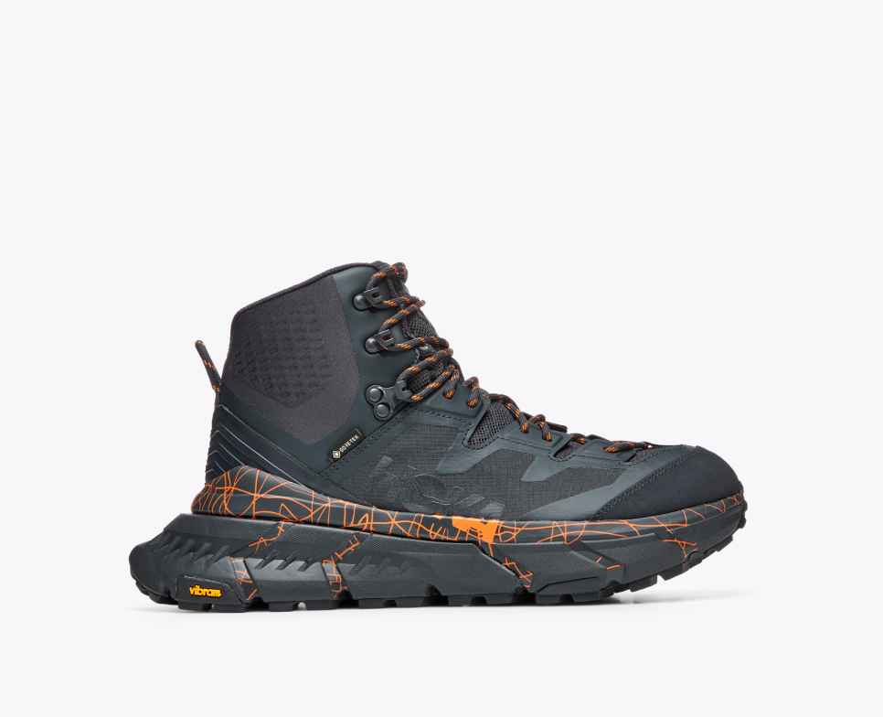 HOKA Escursione Tennine in GORE-TEX Blu Grafite/Arancione Cachi