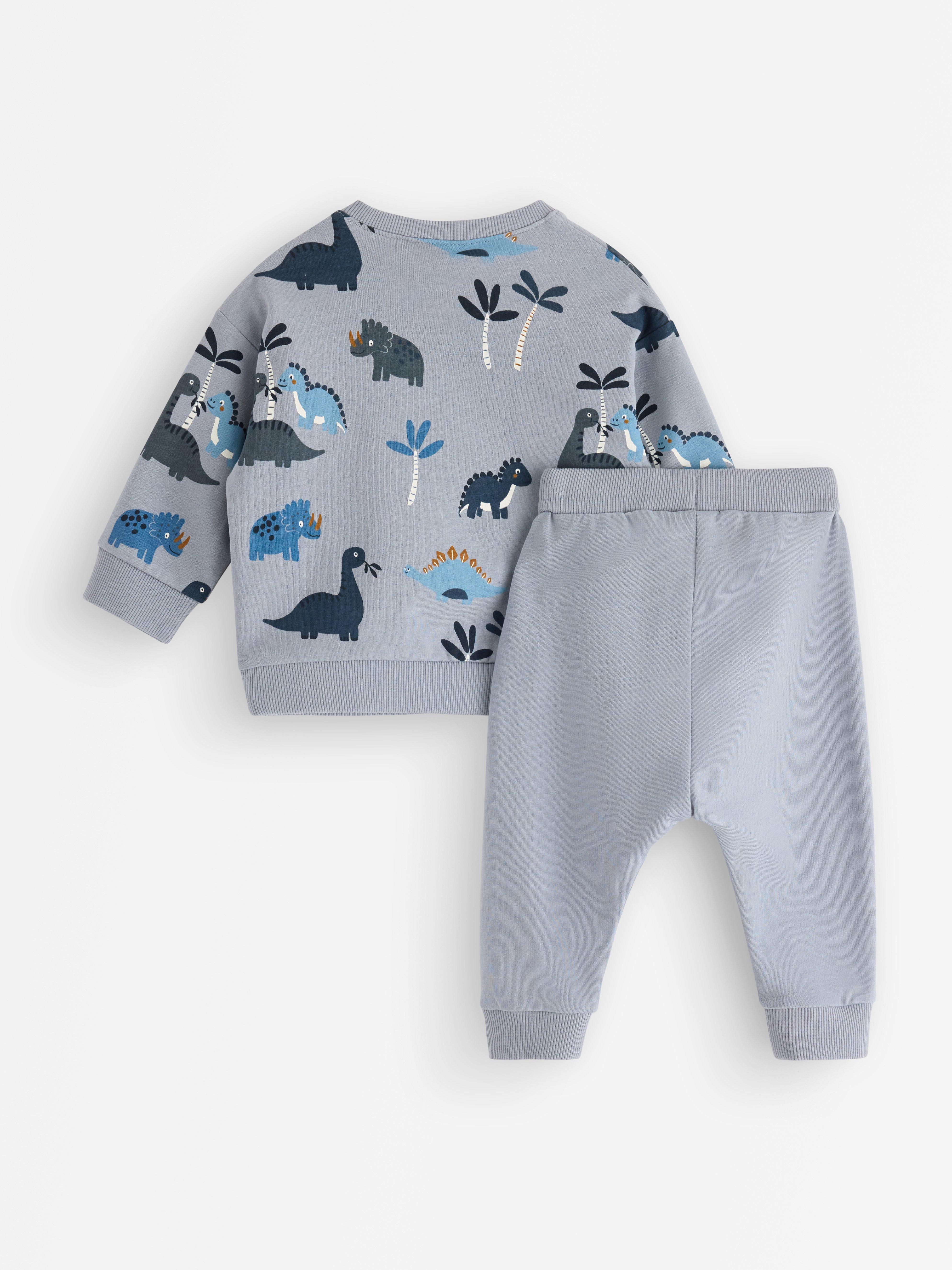 Set - hanorac și pantaloni de trening Gri deschis prăfuit