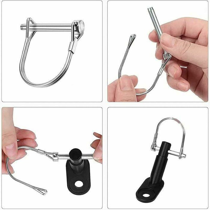 2 pcs Attelage de Remorque de Vélo, Attelage de Remorque de Vélo en Adaptateur, Coupleur de Remorque de Vélo de Attelage, pour