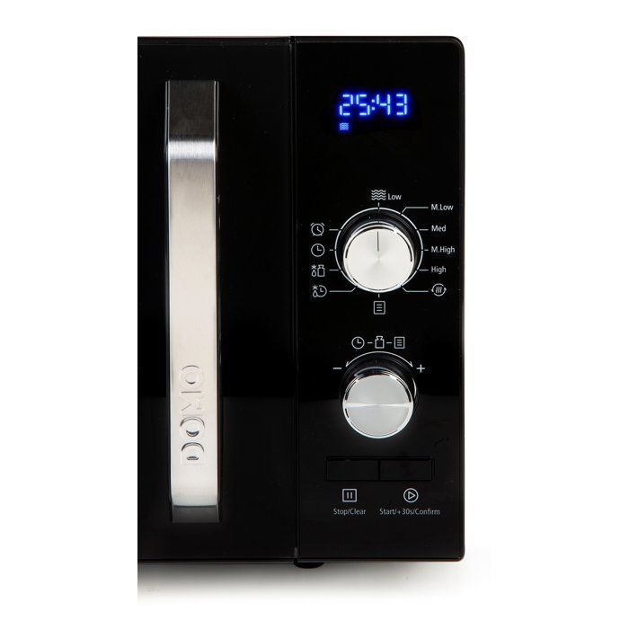 Microondas - DOMO - DO2924 - Negro - 48,5 x 40,8 x 29,3 cm - 23 L - 800 W - Función única - 5 niveles de potencia