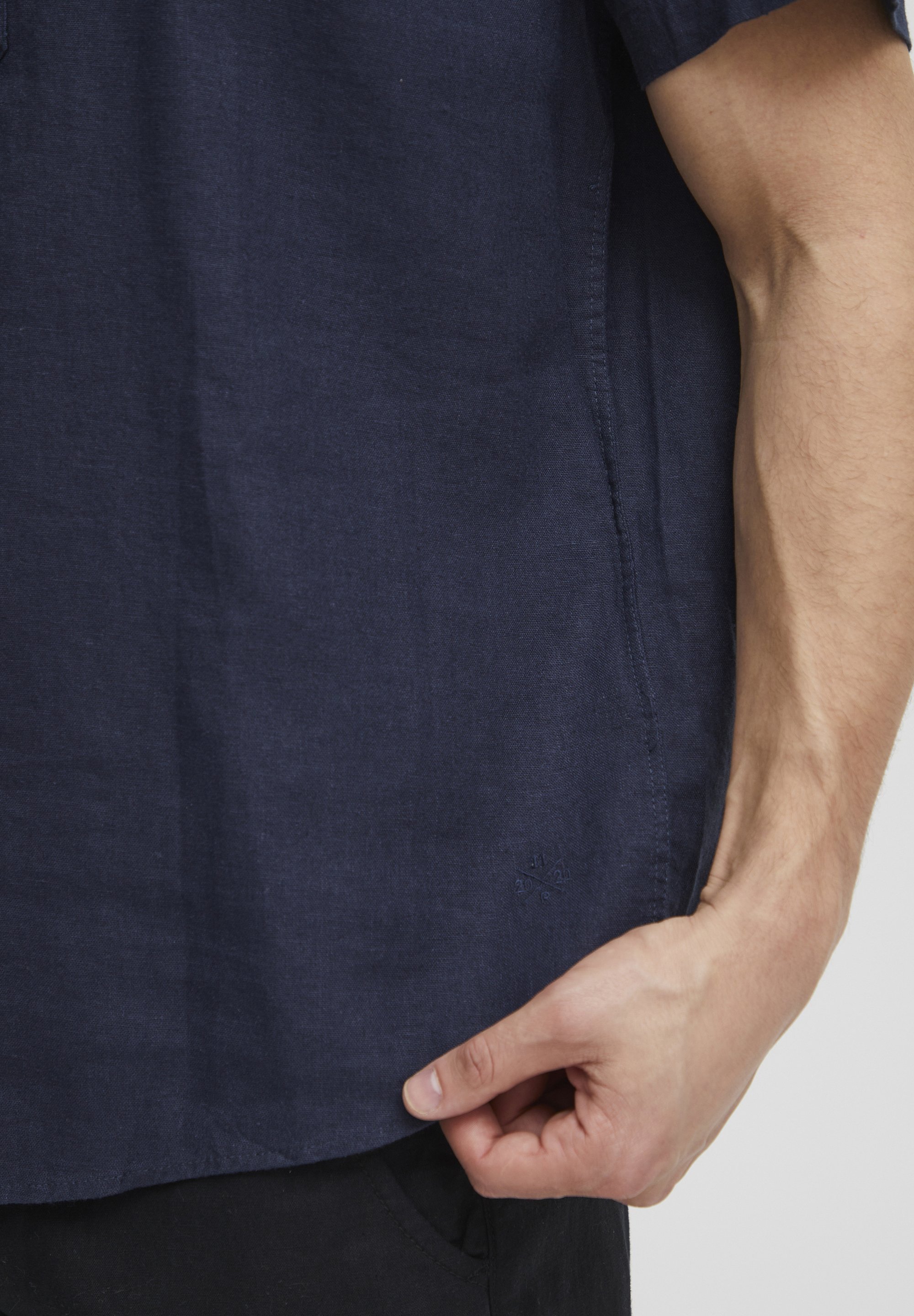 Projet 11 NEAR LINEN MIX - Chemise - badge bleu