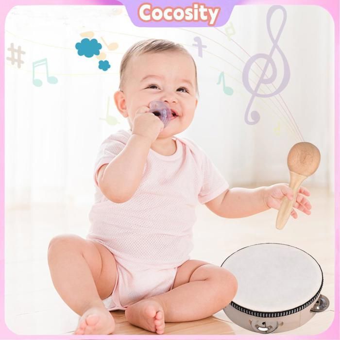Set di strumenti musicali a percussione per bambini Cocosity, in legno, 13 pezzi