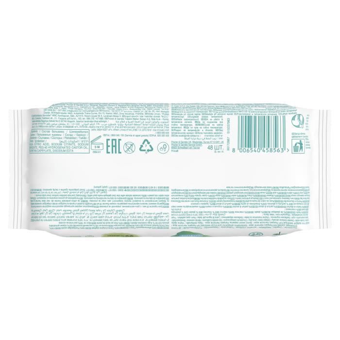 PAMPERS Harmonie Aqua - 48 toallitas húmedas para bebé