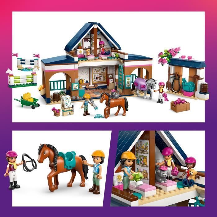LEGO Friends 42688 Tallit ja ratsastuskoulu - Rakennuslelu 7+ -vuotiaille