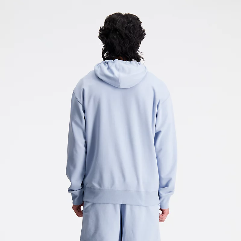 Bluzy z kapturem z dzianiny frotte unisex unisex - jasnoszary arktyczny
