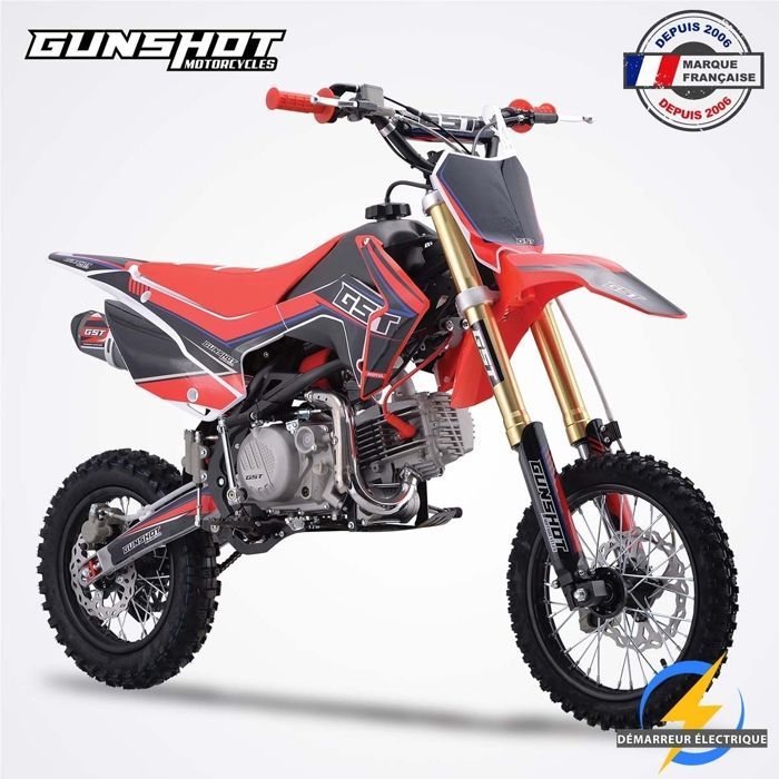 Moto de cross 190 / Pit Bike GUNSHOT 190 FX / 14/12 / Roja