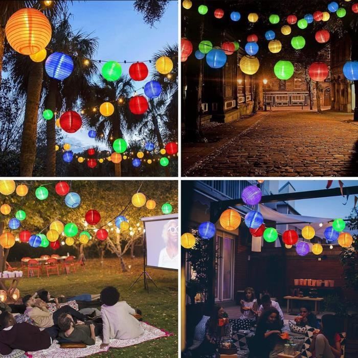 Luci a stringa solari da esterno ZGEER - 20 LED - Multicolore - Impermeabili - 12 ore di autonomia della batteria