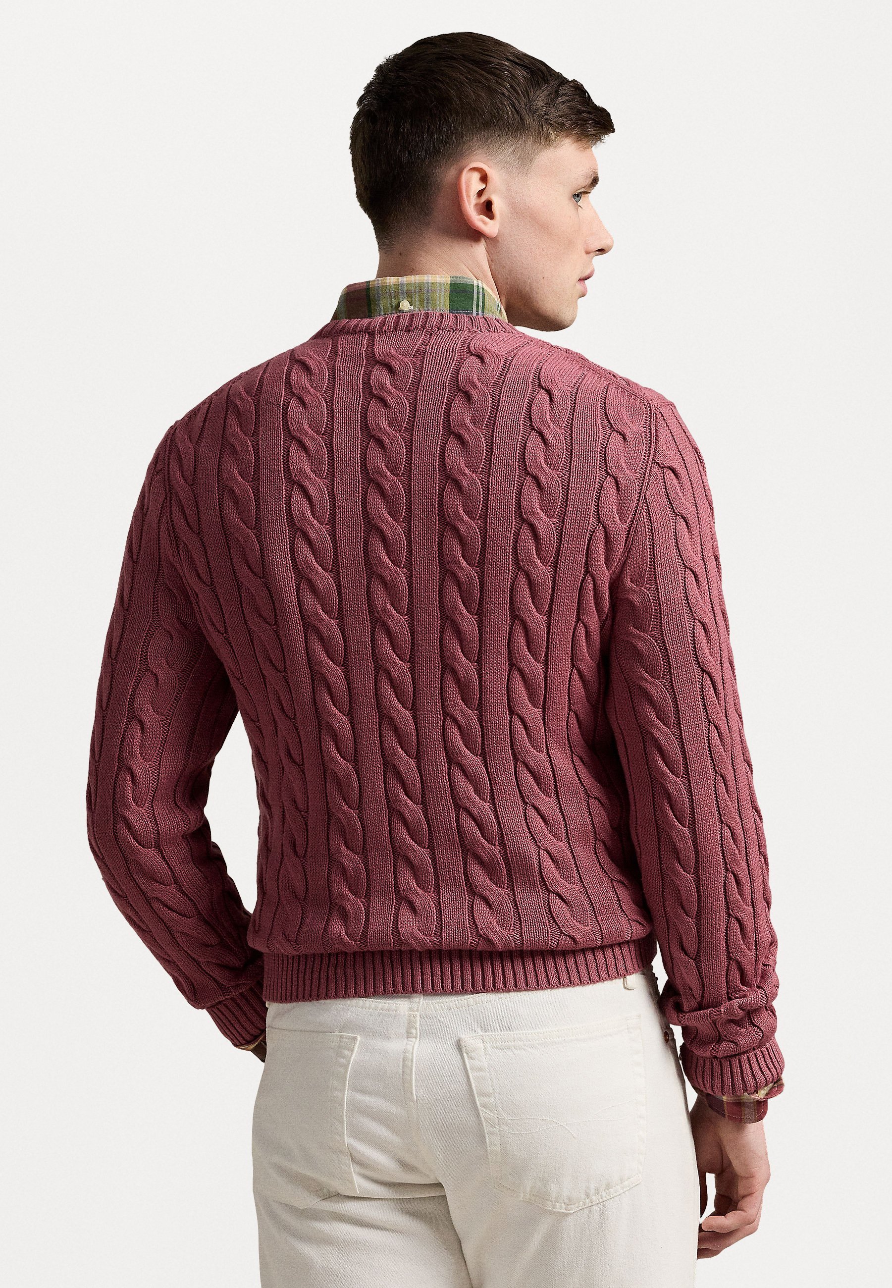 Maglione in cotone a trecce Polo Ralph Lauren - Maglione - succo di prugna
