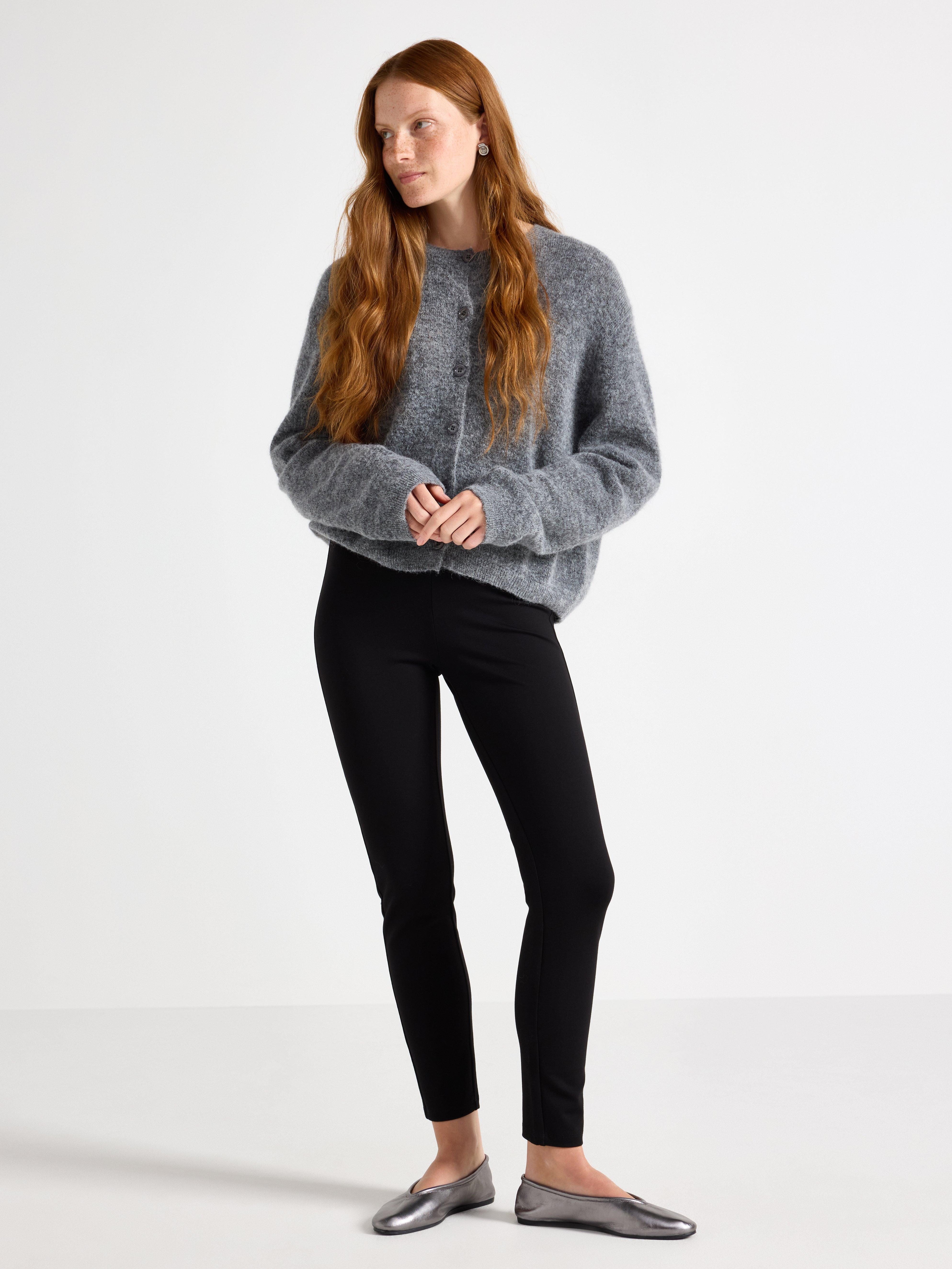 Leggings i punto Black