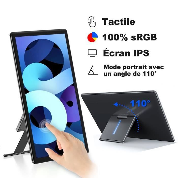 Moniteur Portable Tactile Écran USB C 15,6