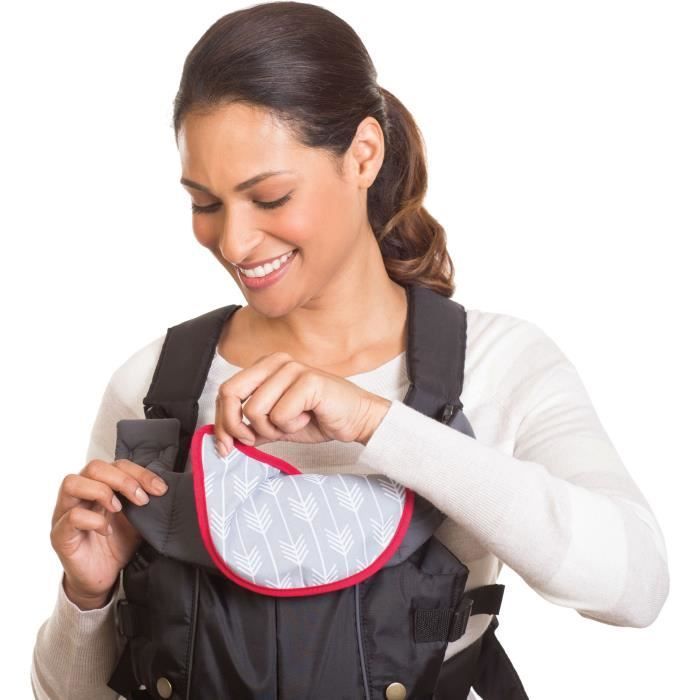 INFANTINO Baby Carrier - Swift - Ergonomic - Black/Blue - For Babies from 0 to 24 months