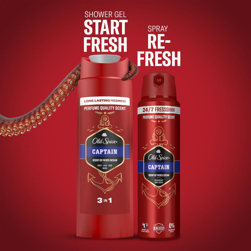 „Old Spice Captain Gentleman Set“ dovanų rinkinys vyrams