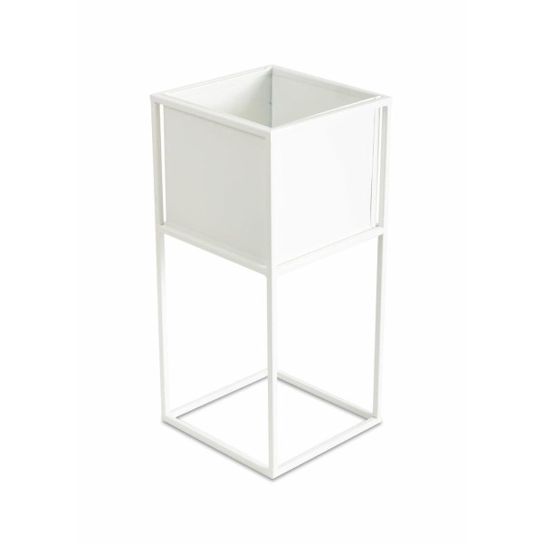 Nowoczesny kwietnik stojak biały 50 cm GLAM