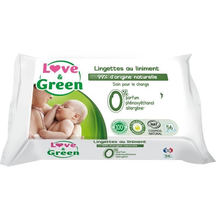 Salviette struccanti Love & Green x56