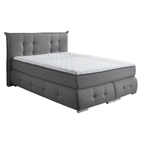 Boxspringbett Classic, γκρι, 140 x 200 εκ.