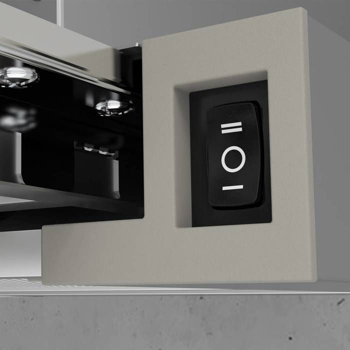 CIARRA Retractable Drawer Cooker Hood - 60cm - 370 m³/h - Energy Class A++ - with 2 Carbon Filters - LED Lighting - Stainless Steel
