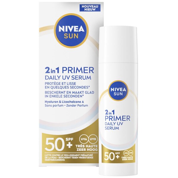NIVEA Sun Base de Teint 2 en 1 Sérum UV Quotidien<br>30ml