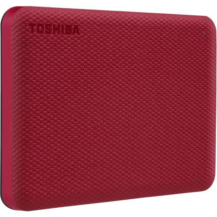 External hard drive - TOSHIBA - Canvio Advance - 1TB - Red