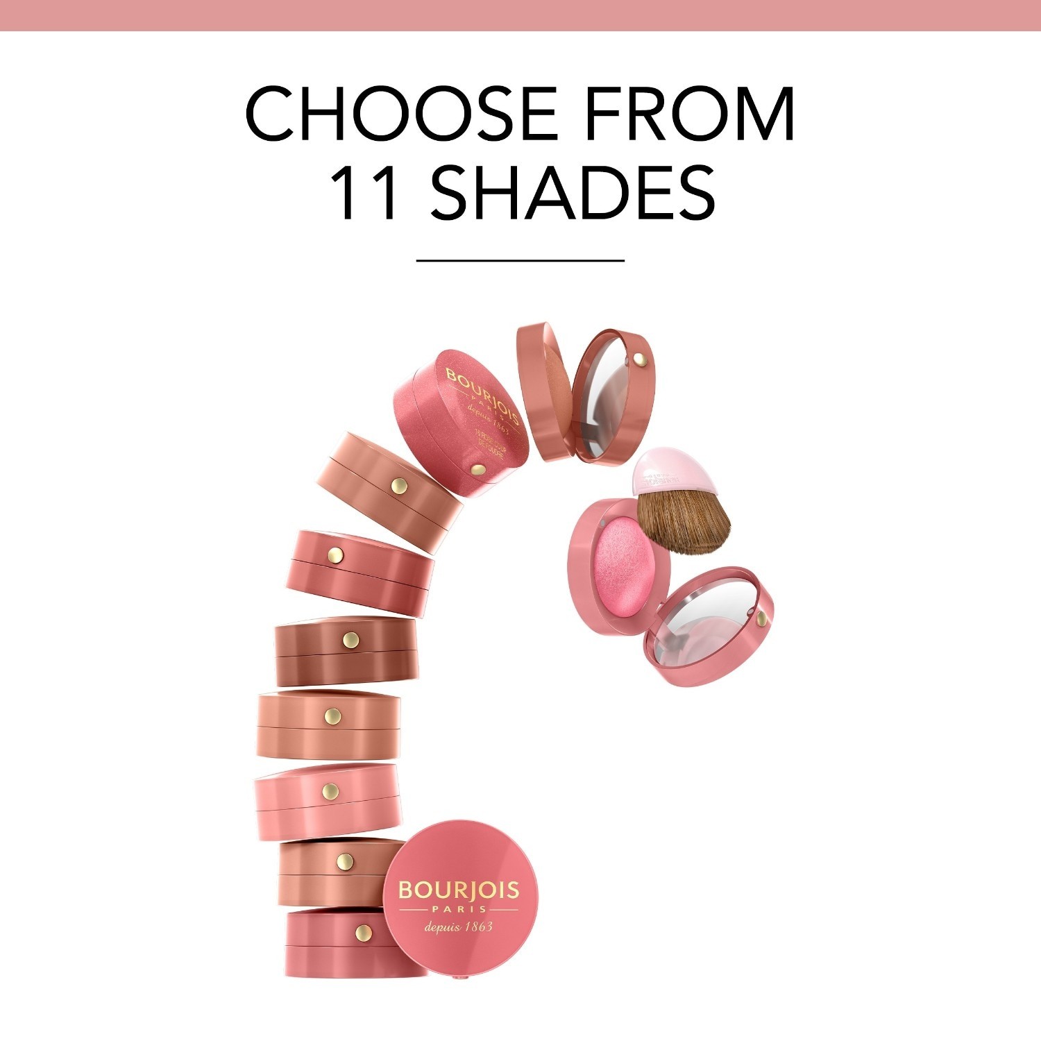 Bourjois sjenilo za oči, mala okrugla posuda, 2 u 1 sjenilo za oči – 2 g