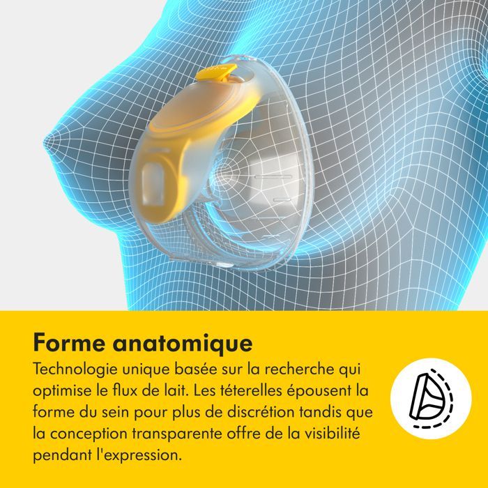 Swing Maxi™ - Tire-lait Électrique Double Hands-free - Compact, Mains Libres, Léger, Ultra-Confortable, Connecté à l’Appli Medela