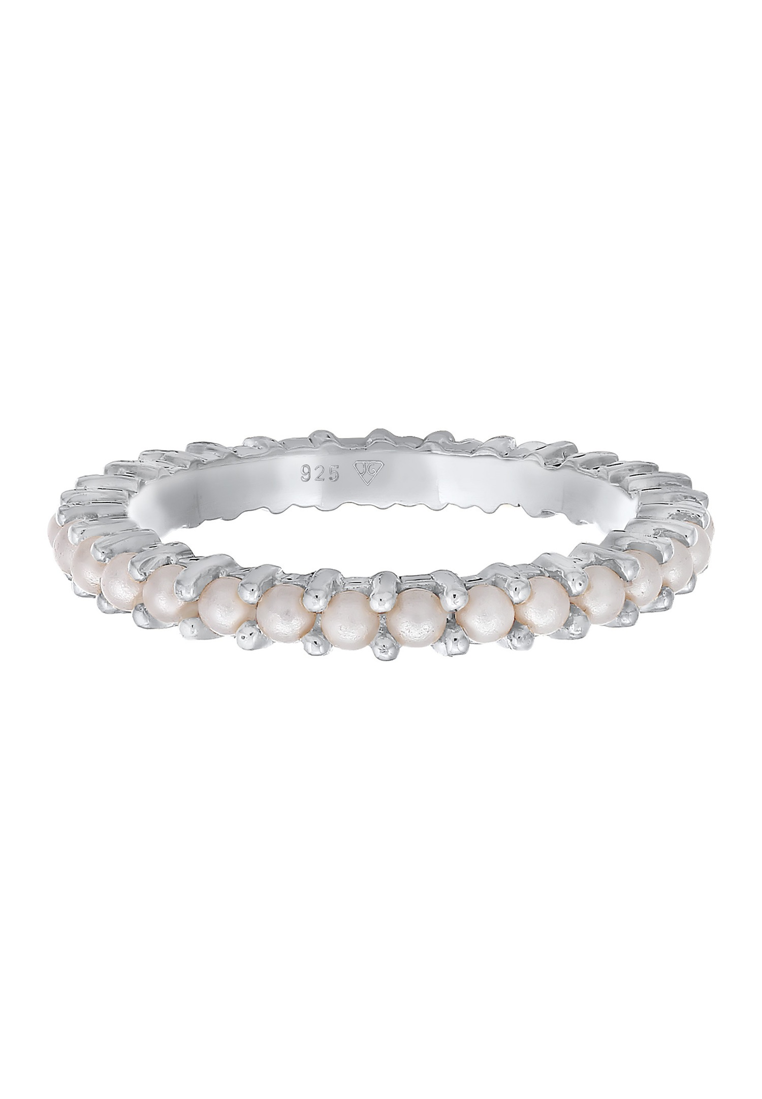 Elli Femmes Bande Memoire perles de verre en Argent Sterling 925