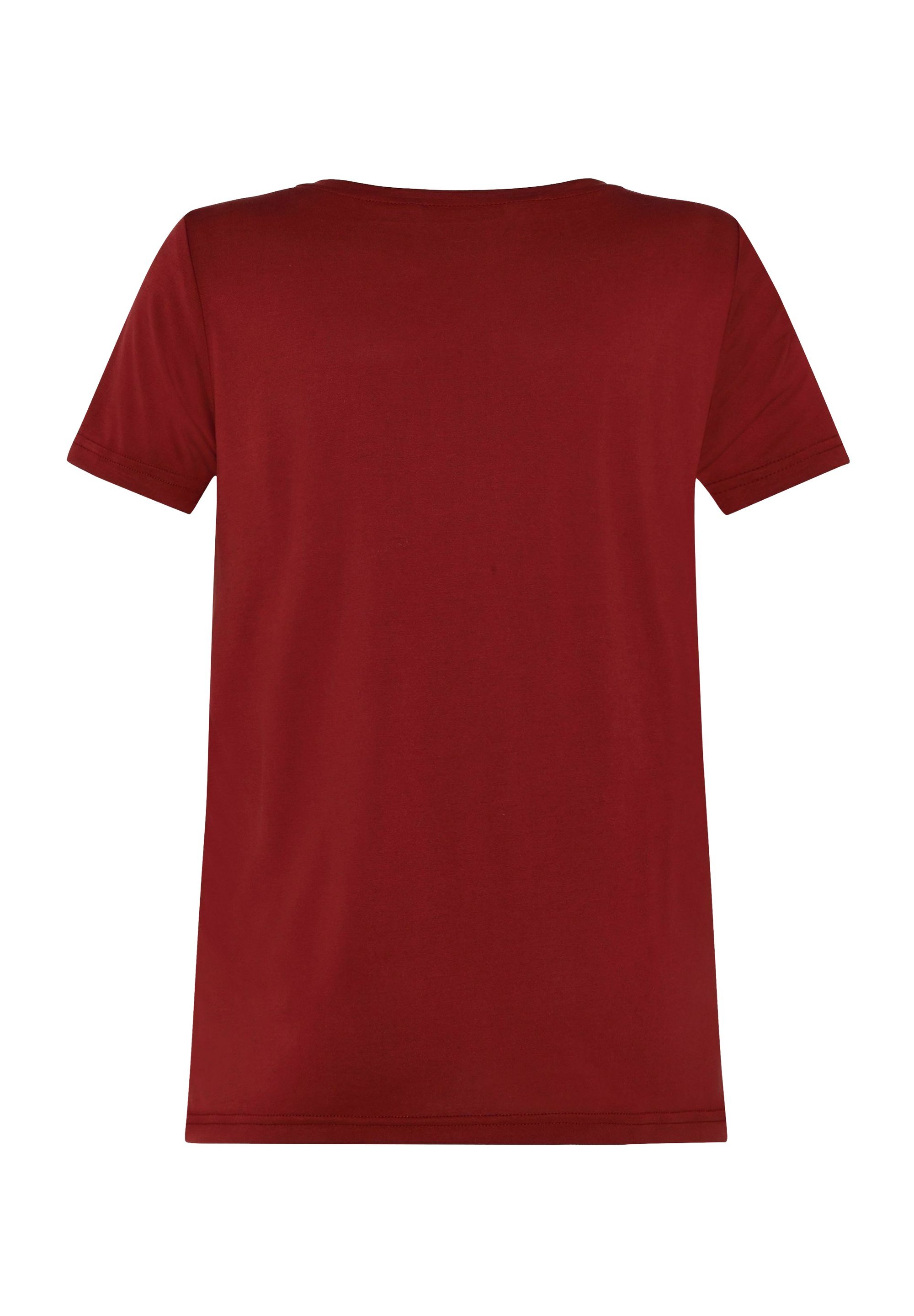 T-shirt basic minima - color merlot