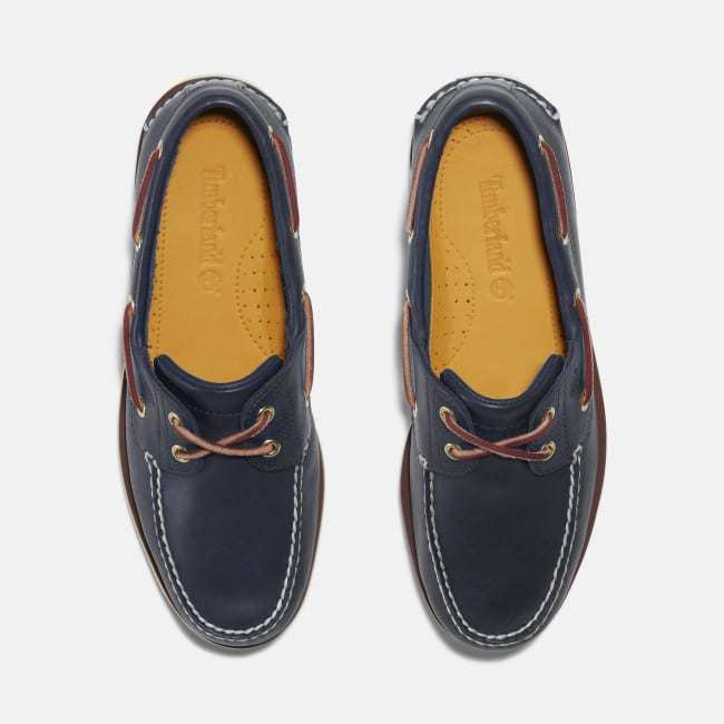 Scarpa da Barca Classic Two-Eye da Uomo in blu