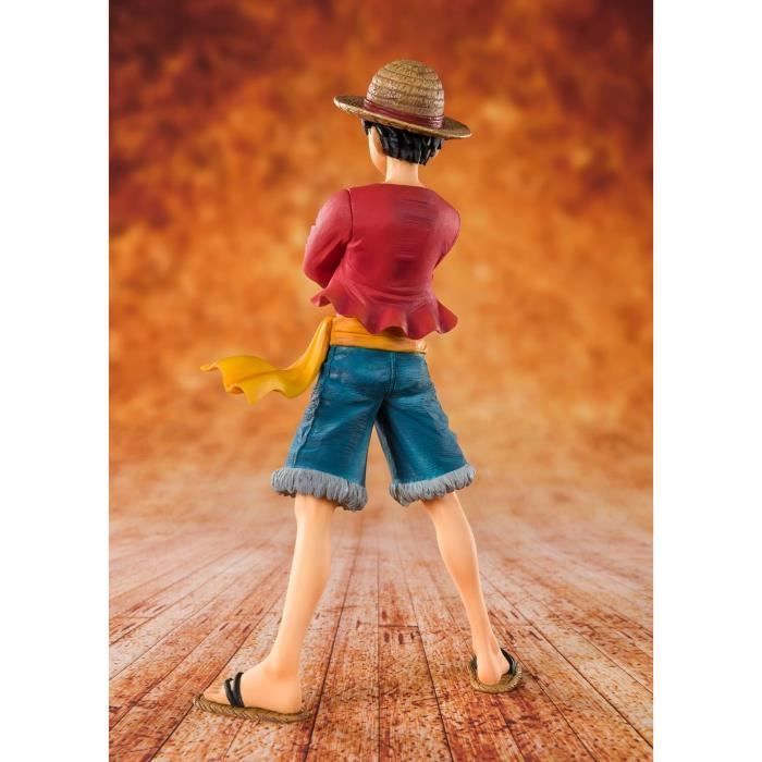 Figurine de collection - BANDAI SPIRITS - Monkey D. Luffy - 14 cm - Chapeau de paille - One Piece