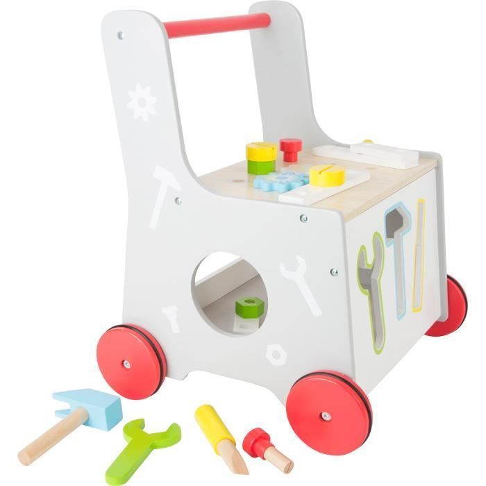 Lauflernhilfe aus Holz für Kinder ab 12 Monaten – Unisex – Weiß
