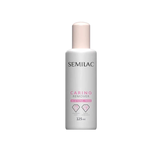 Semilac Caring Remover bezacetonowy pielęgnujący zmywacz do paznokci 125 ml