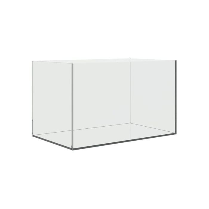 Aquário retangular de vidro - vidaXL - Branco - 50x30x30 cm - Vidro resistente - Bordas lisas
