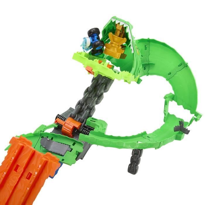 Hot Wheels - Monster Trucks - Conjunto de Pista Tubarões Dragão vs. Dragão - Hot Wheels - JFR06