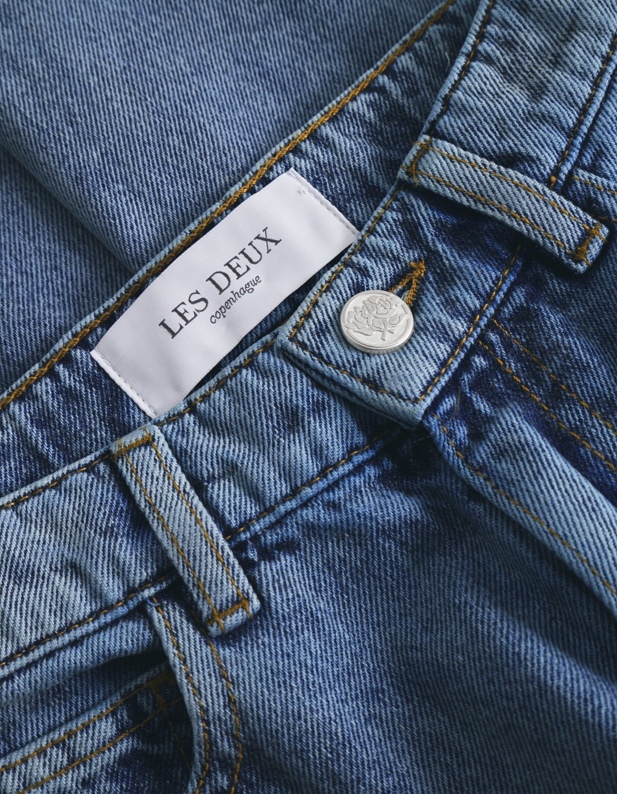 Les Deux RYDER UNISEX - Jeans dalla vestibilità comoda - lavaggio indaco medio