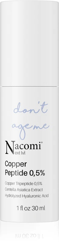 Nacomi Next Level bakreni peptidni serum za obraz z 0,5 % peptidom