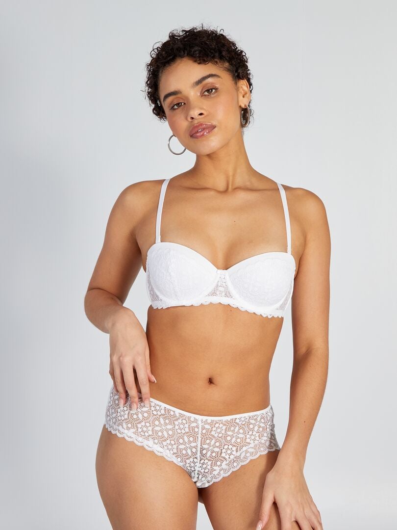 Sutiã bandeau acolchoado - BRANCO