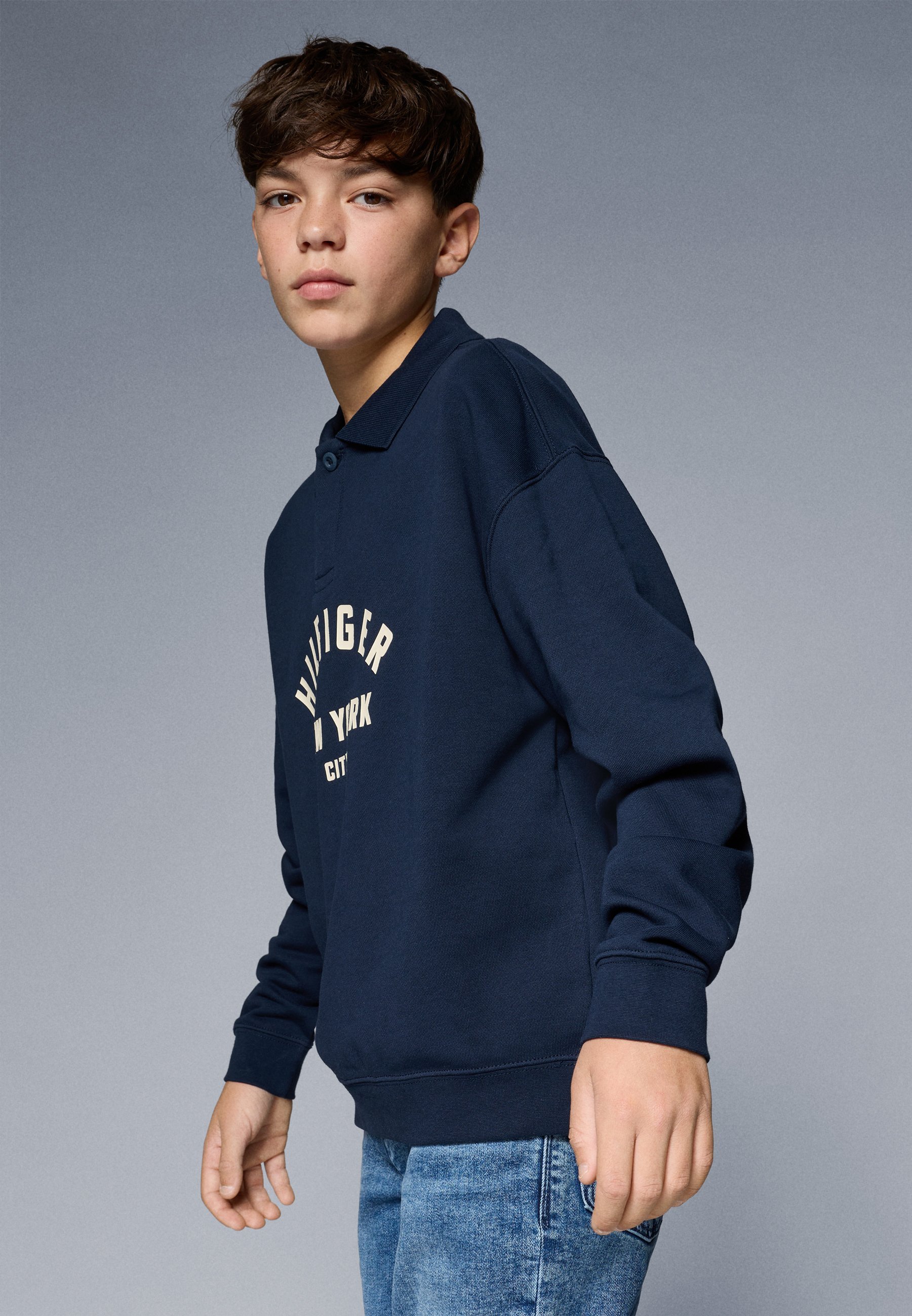 Tommy Hilfiger GRAPHIC - Bluza - ciemnogranatowa