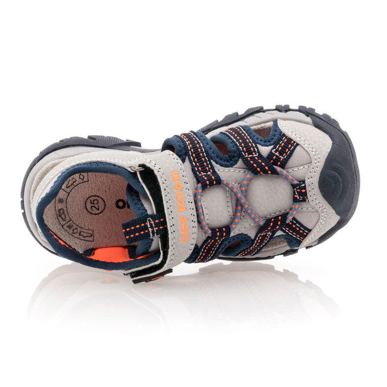 Sandalias grises para niño / Zapatos de punta abierta