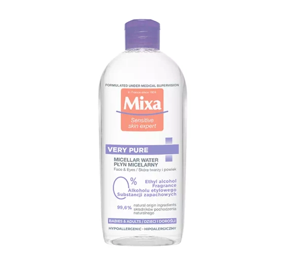 Mixa Very Pure płyn micelarny do twarzy i oczu dla dorosłych i dzieci 400 ml