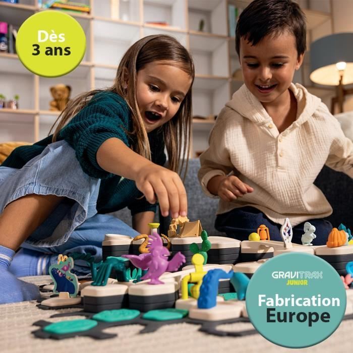 GraviTrax JUNIOR Set d'extension Rails - My Trax 35 pièces - Circuits de billes - dès 3 ans - 27401 - Ravensburger