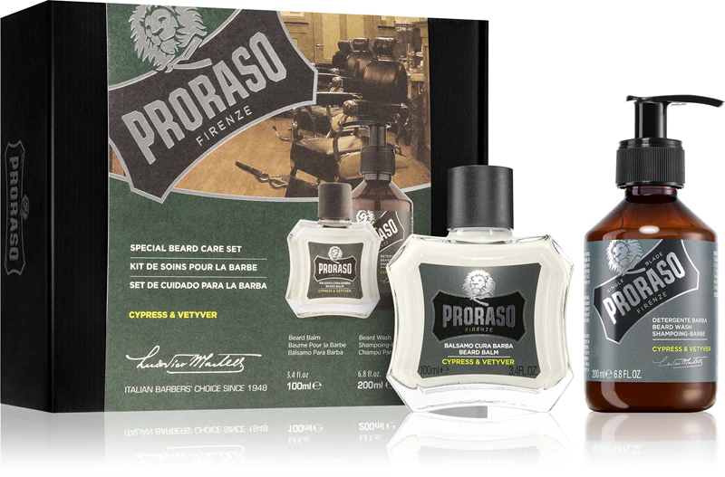 Proraso Baardset Klassieke Cadeauset voor Mannen Cipres en Vetiver