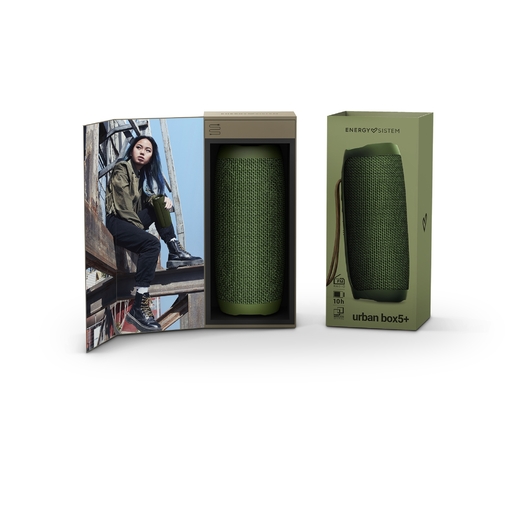 Altavoz Portátil Energy Sistem Bluetooth Urban Box 5+ 20 W TWS USB/microSD Mp3 atskaņotājs Fm radio Zaļš