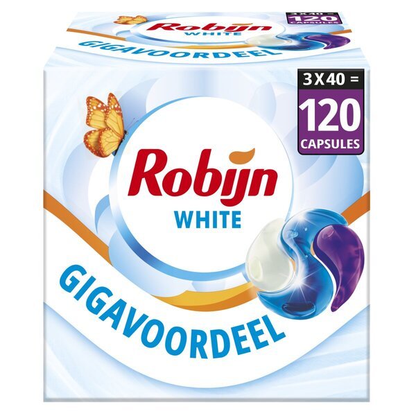 Robijn kapsule za pranje rublja Radiant White<br>120 komada