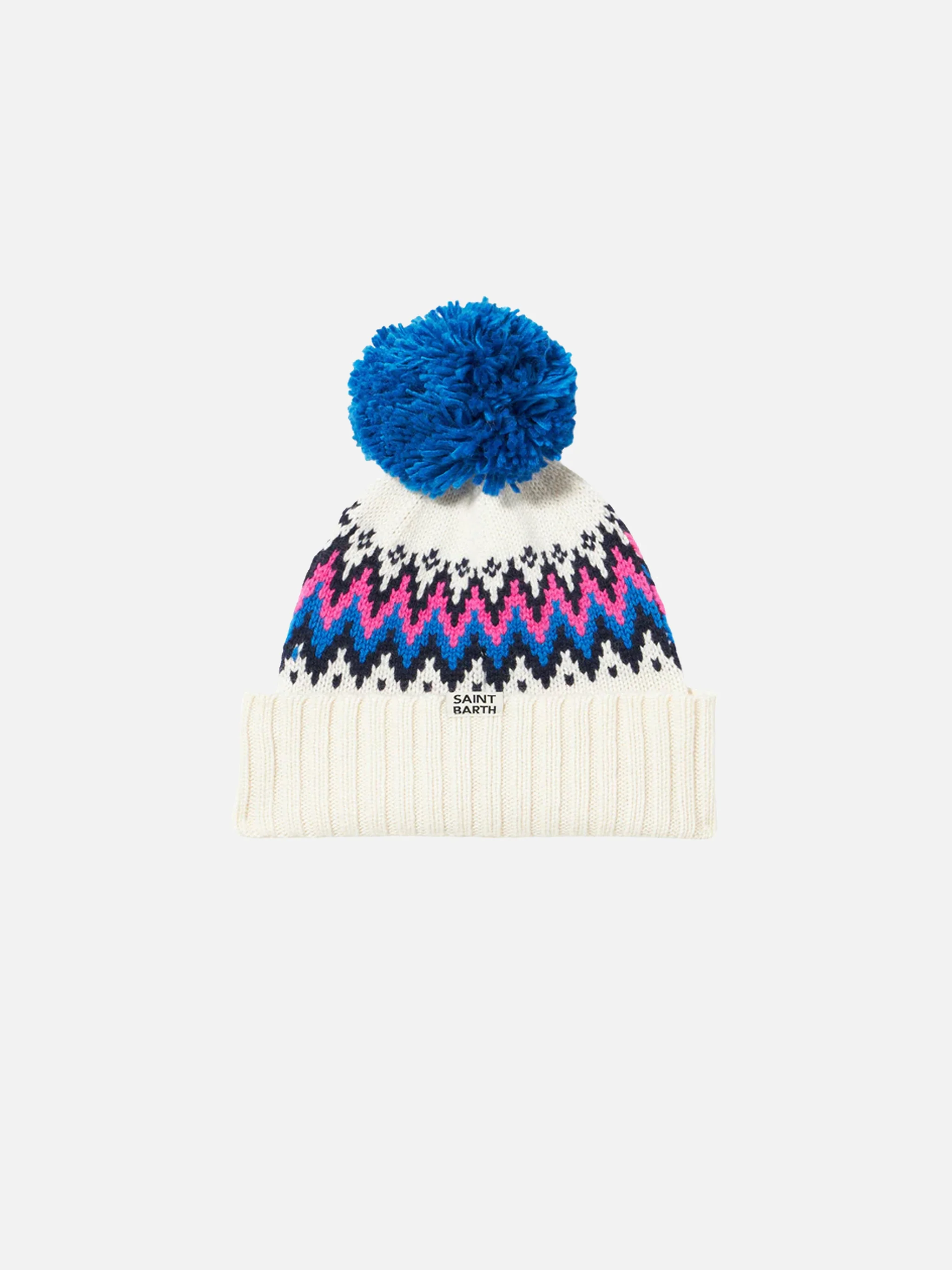Meisjesmuts met pompon