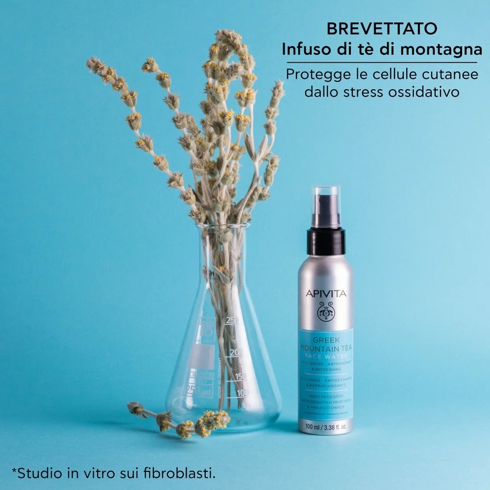 APIVITA Eau Visage Apivita Thé des Montagnes 100 ml Crème hydratante et protectrice