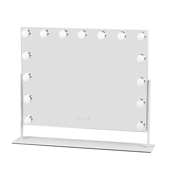 Oglindă de machiaj cu iluminare LED Hollywood Vanity de la Livingandhome
