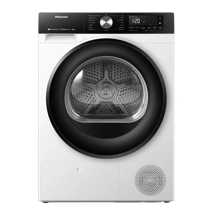 Hisense Sèche-linge pompe à chaleur 60cm 9kg blanc - DH3S902UWDC