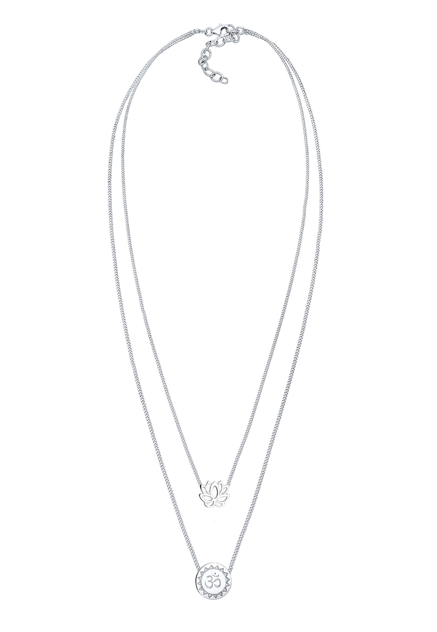 Elli Femme Fleur de Lotus Mantra en Argent Sterling (925/1000)