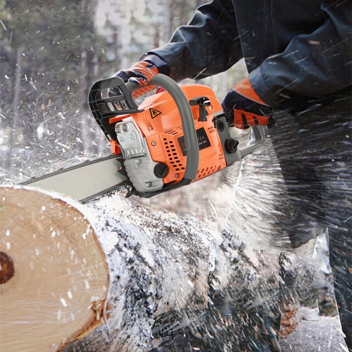 58-cm³-Multifunktions-Benzinkettensäge – Schnelles Schneiden – Mühelos für Holzbearbeitung, Gartenarbeit und Forstwirtschaft