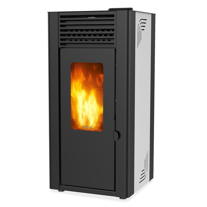 Fogão a pellets de madeira Supra 11,9kW branco - Orphee 12 branco